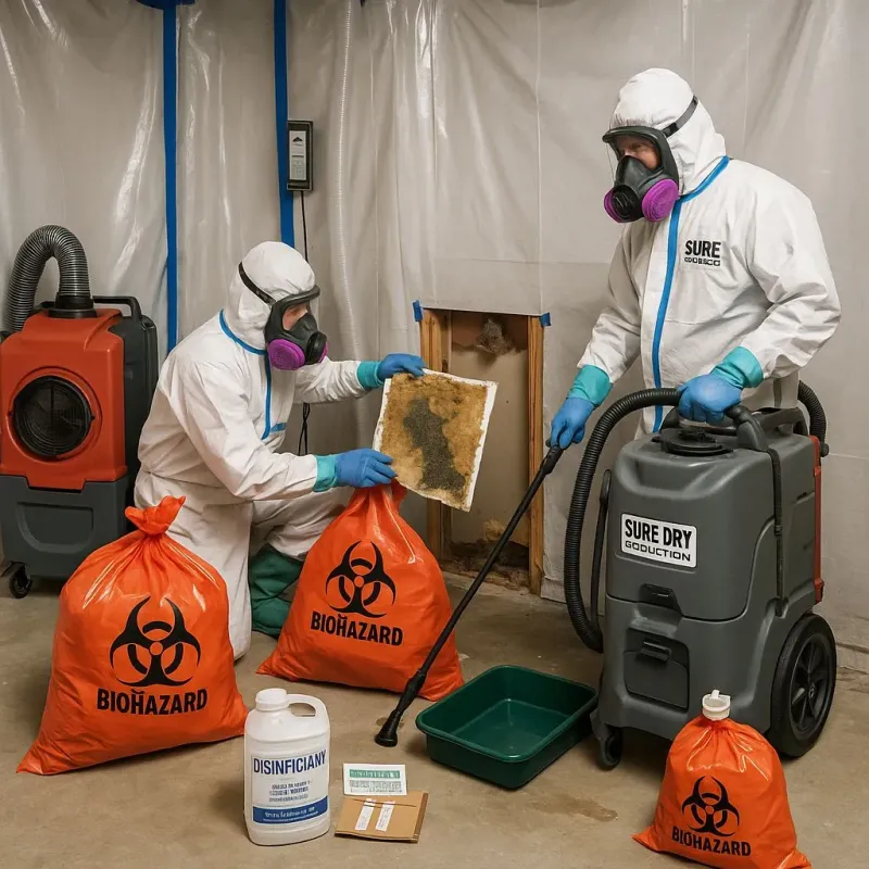 Contaminated Water Handling Protocols process in Midway, NC